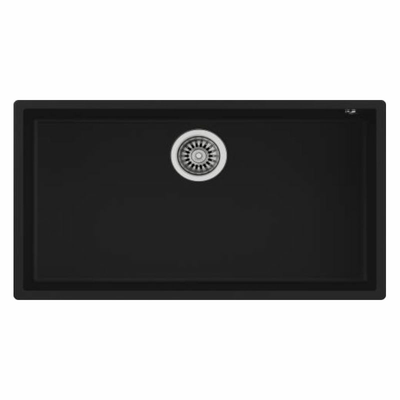 Fregadero bajo encimera Teka SQUARE 72.40 TG – Tegranite+ negro, 1 cubeta 20 cm, texturizado