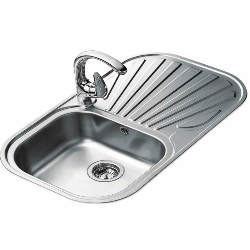 Fregadero encastrado Teka STYLO 1C 1E – Acero inoxidable, 1 cubeta con escurridor derecha, 83 cm