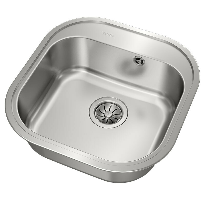 Fregadero Teka STYLO 1C – Encastrado, Acero inoxidable 18/10, Cubeta 16,5 cm