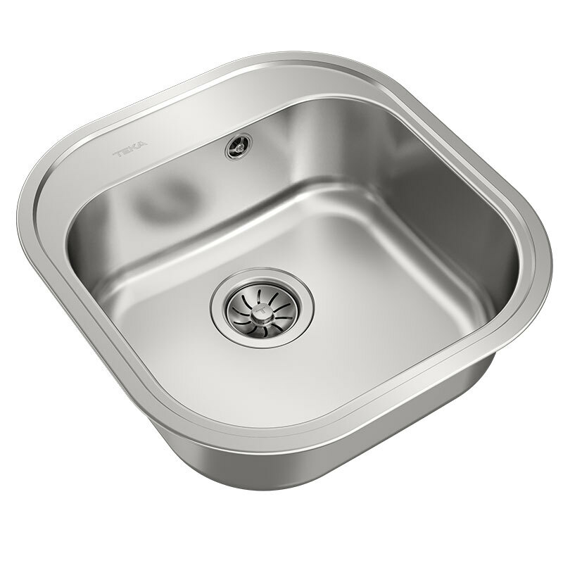 Fregadero Teka STYLO 1C – Encastrado, Acero inoxidable 18/10, Cubeta 16,5 cm