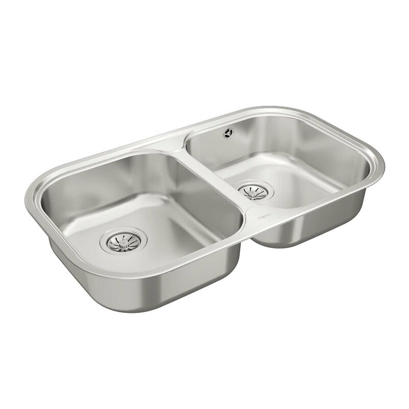 Fregadero Teka STYLO 2C – Acero inoxidable 18/10, Doble cubeta, Encastrado 80 cm