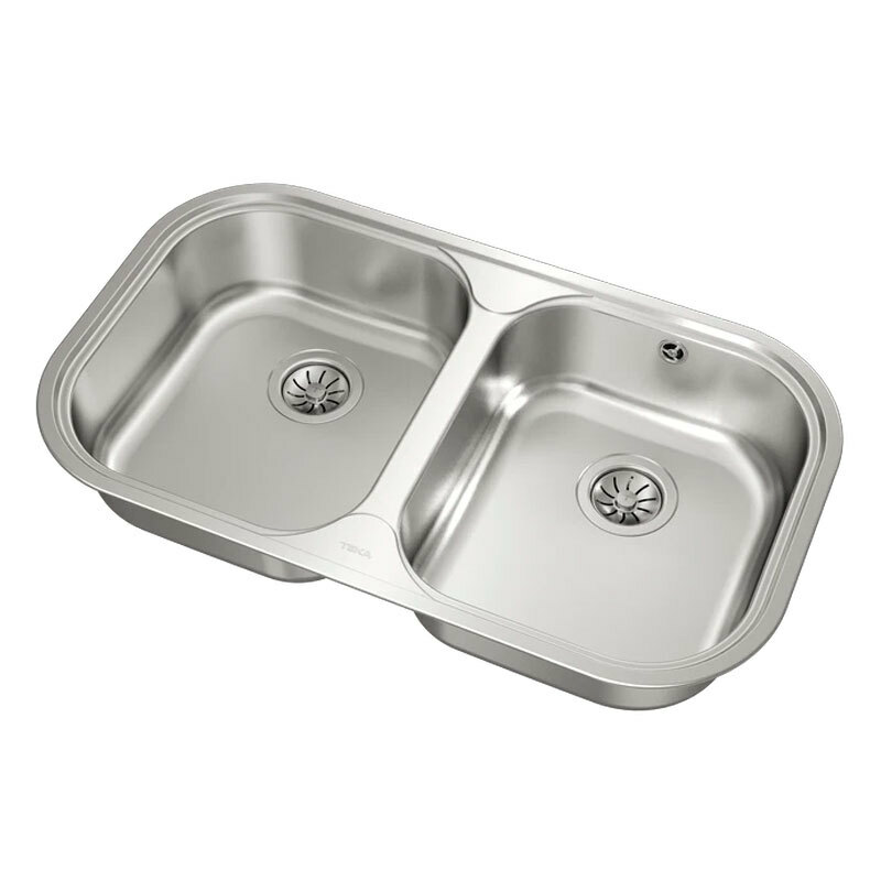 Fregadero Teka STYLO 2C – Acero inoxidable 18/10, Doble cubeta, Encastrado 80 cm