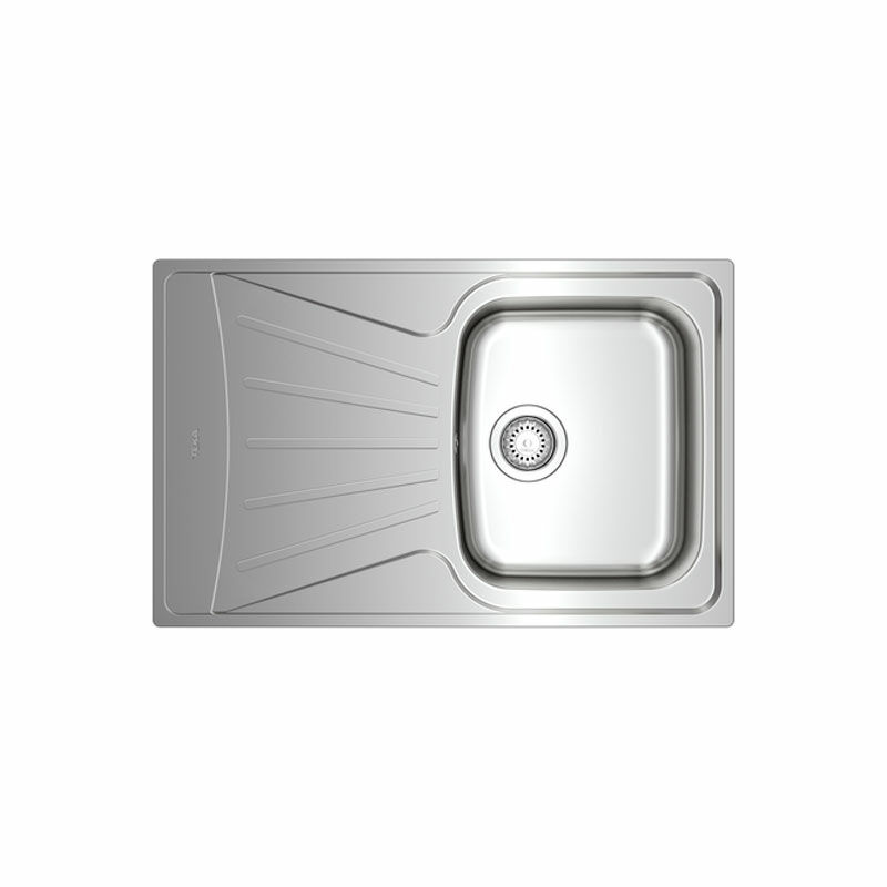 Fregadero Teka Starbright 45 E-XP 1C 1E – Enrasado/encastrado, Acero inoxidable pulido, Escurridor reversible