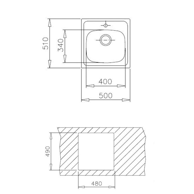 Fregadero Teka Starbright 50 E-XP 1C
