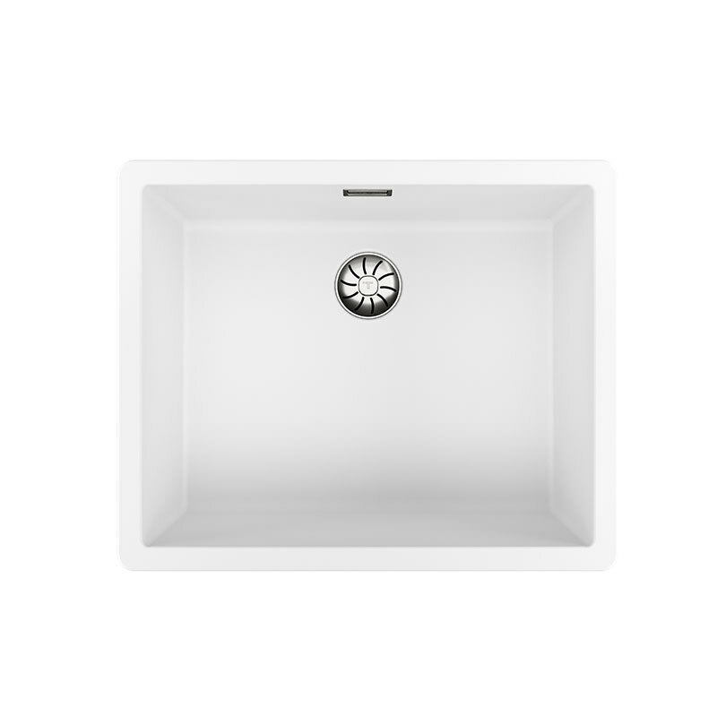 Fregadero Tegranite Teka Radea R10 50.40 M-TG – Enrasado/Encastrado, Blanco, Cubeta 50x40 cm