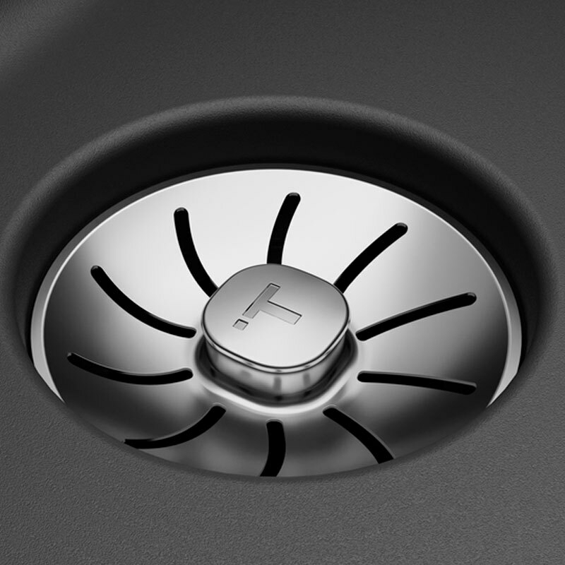 Fregadero Teka Radea R10 50.40 M-TG – Negro, Cubeta XXL 50x40 cm, Enrasado/encastrado