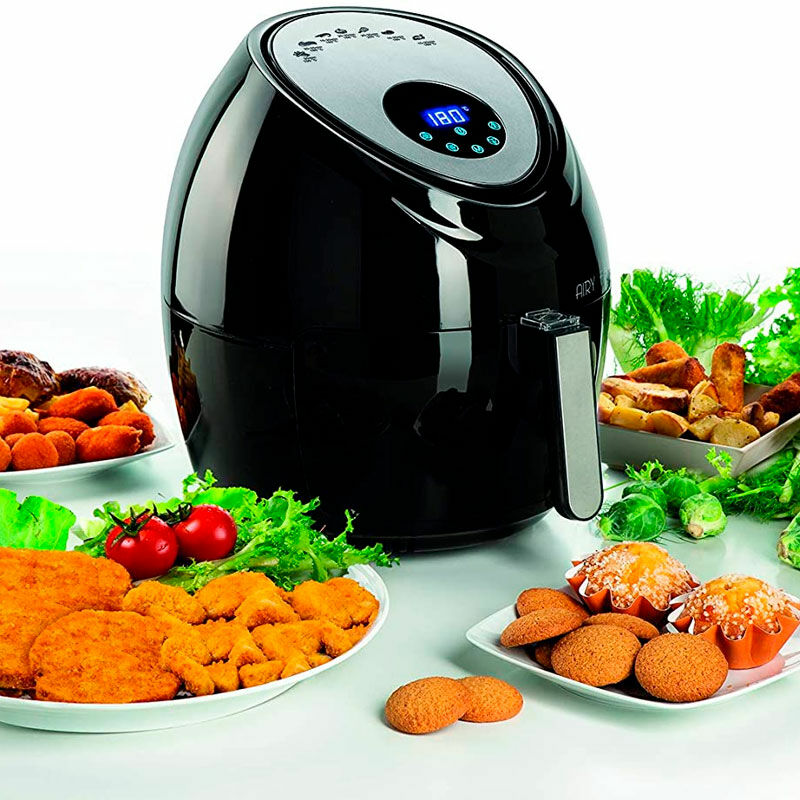 Freidora de aire Ariete 4618/02 – Cesta 5,5 L, 2,5 kg, Pantalla táctil