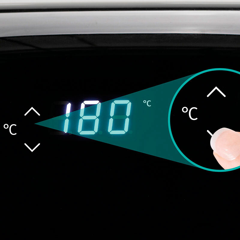 Freidora de aire Hisense H06AFBS1S3 – 5L, 1700W, 8 programas automáticos