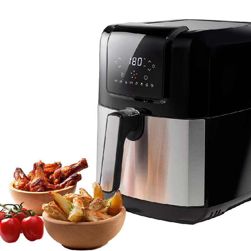 Freidora de aire Hisense H06AFBS1S3 – 5L, 1700W, 8 programas automáticos