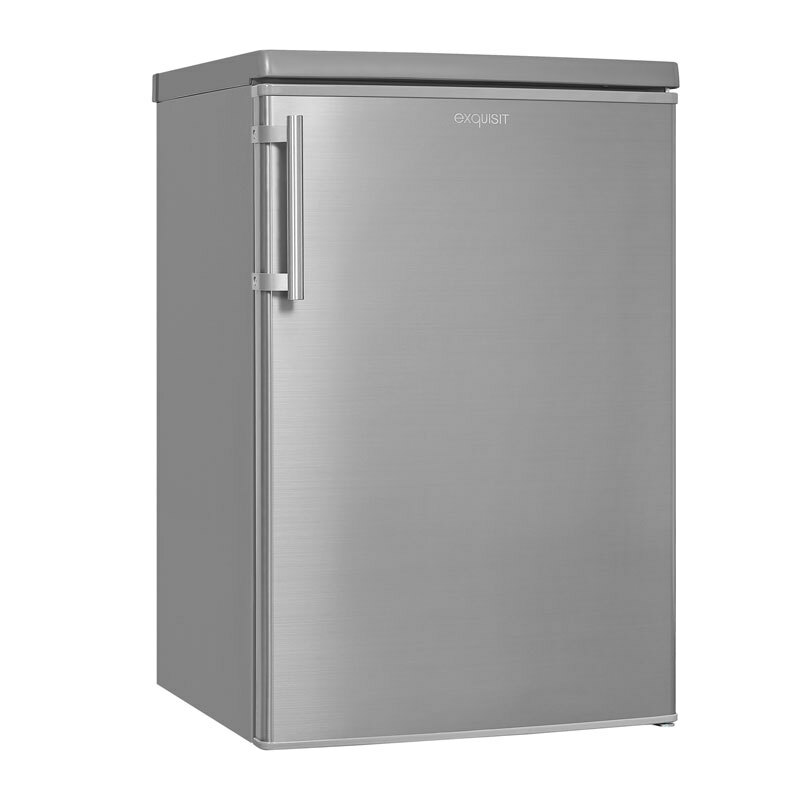 Frigorífico bajo encimera Exquisit KS 16-4-V-H 040E Inox – 127 L, Acero inoxidable, Silencioso 39 dB