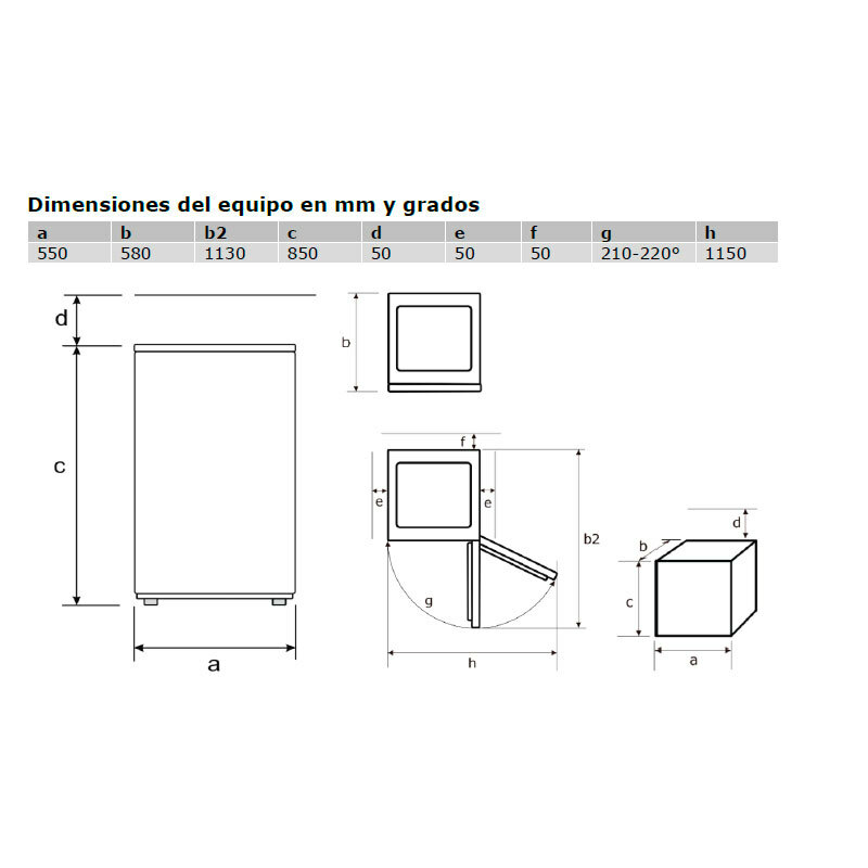 Frigorífico bajo encimera Exquisit KS 16-4-V-H 040E Inox – 127 L, Acero inoxidable, Silencioso 39 dB