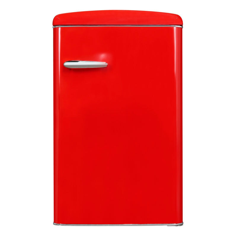 Frigorífico 1 puerta Exquisit RKS120-V-H-160E – 122 L, Rojo retro, Clase E