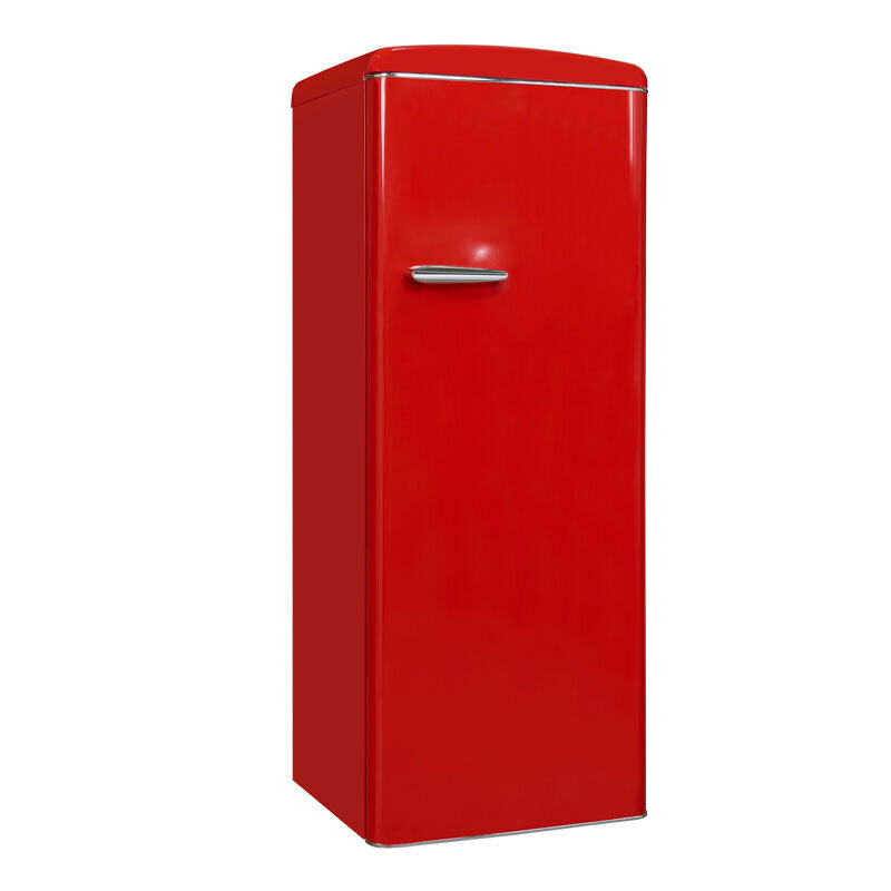 Frigorífico una puerta Exquisit RKS325-V-H-160F – 229 L, No Frost, Rojo