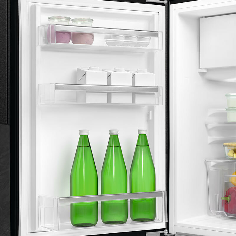 Frigorífico monopuerta Smeg FAB10LBL6 – 50's Negro, 122 L, Clase D