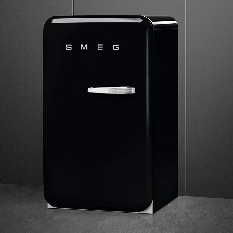 Frigorífico monopuerta Smeg FAB10LBL6 – 50's Negro, 122 L, Clase D