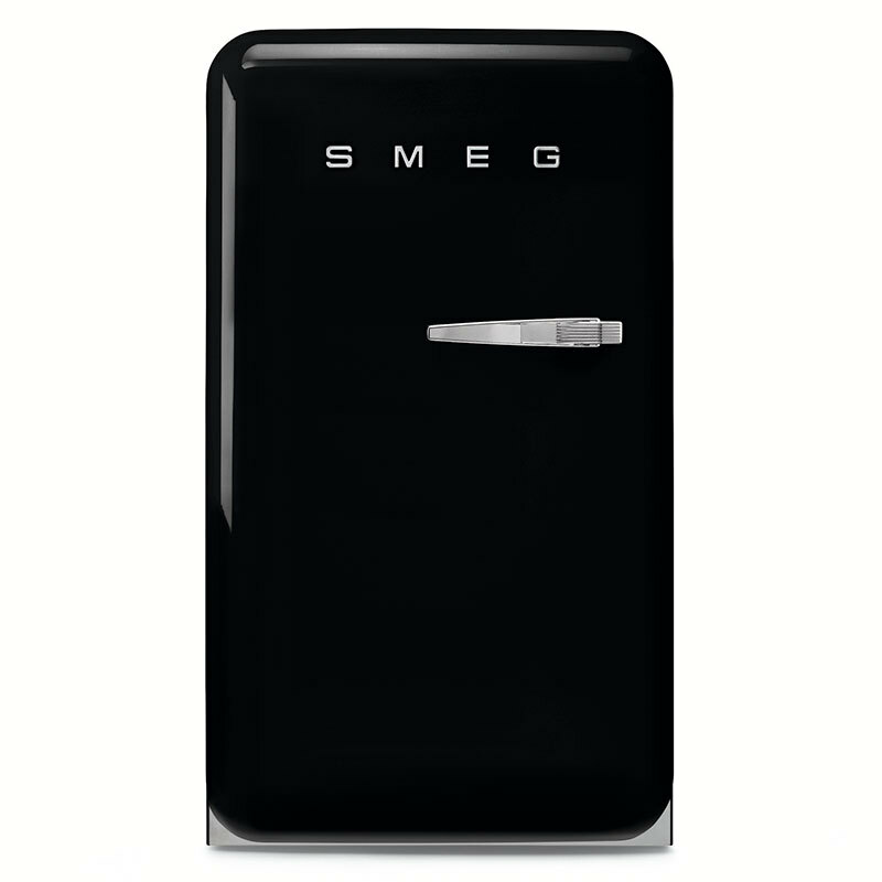 Frigorífico monopuerta Smeg FAB10LBL6 – 50's Negro, 122 L, Clase D