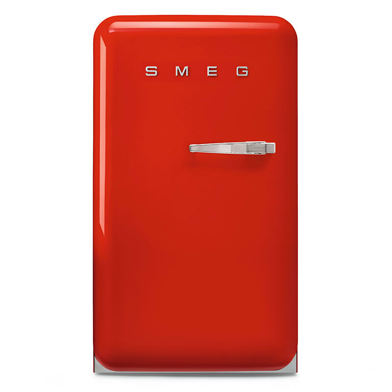 Frigorífico monopuerta Smeg FAB10LRD6 – 122 L, Rojo brillante, Clase D