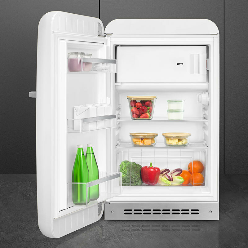 Frigorífico monopuerta Smeg FAB10LWH6 – Estética 50's, 122 L, 35 dB