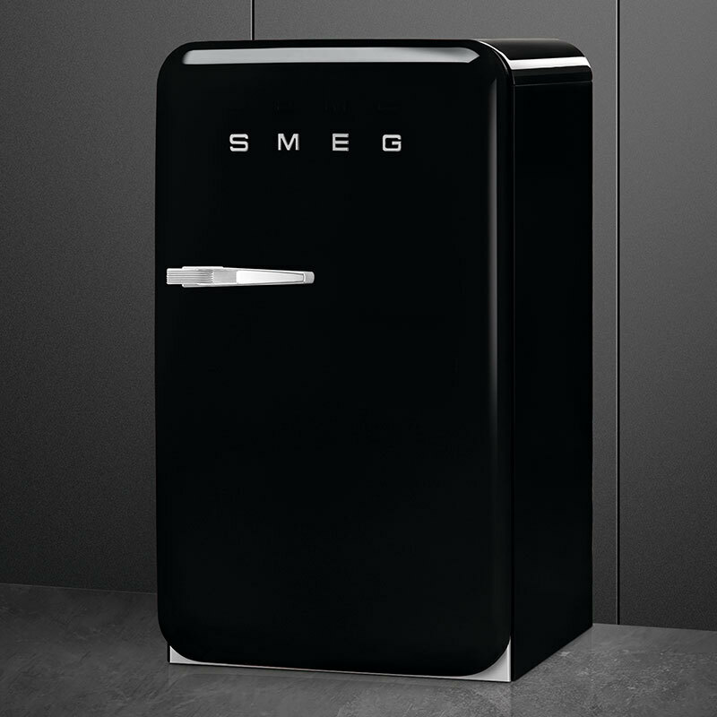 Frigorífico monopuerta Smeg FAB10RBL6 – Retro 50's negro, 122 L, Libre instalación