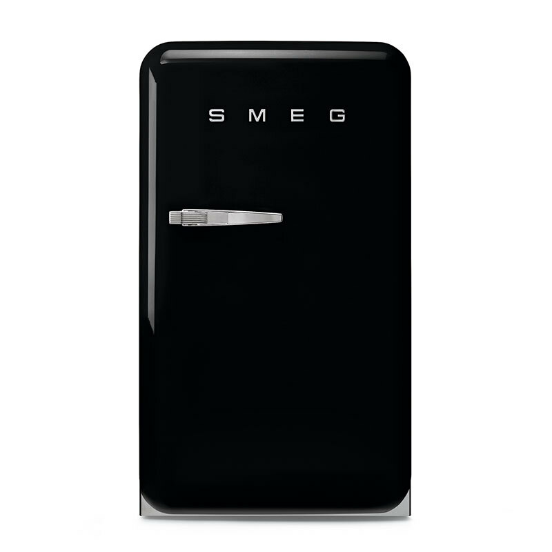 Frigorífico monopuerta Smeg FAB10RBL6 – Retro 50's negro, 122 L, Libre instalación