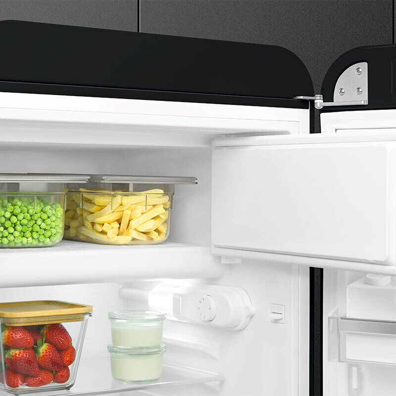 Frigorífico monopuerta Smeg FAB10RBL6 – Retro 50's negro, 122 L, Libre instalación