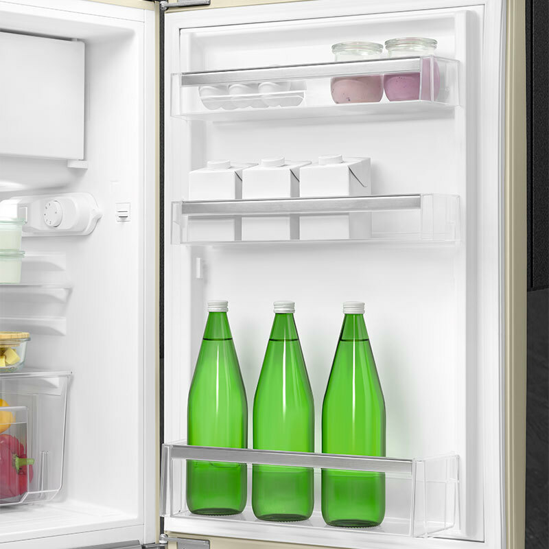 Frigorífico monopuerta Smeg FAB10RCR6 – Crema retro, 122 L, Clase D