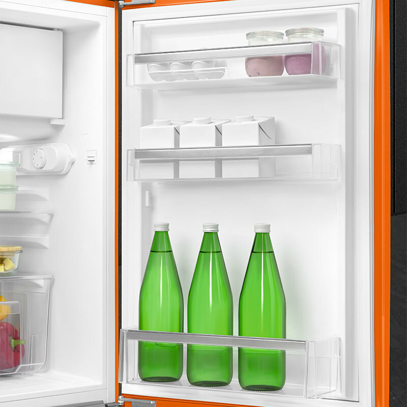 Frigorífico monopuerta Smeg FAB10ROR6 – Naranja, 122 L, Estilo retro 50's