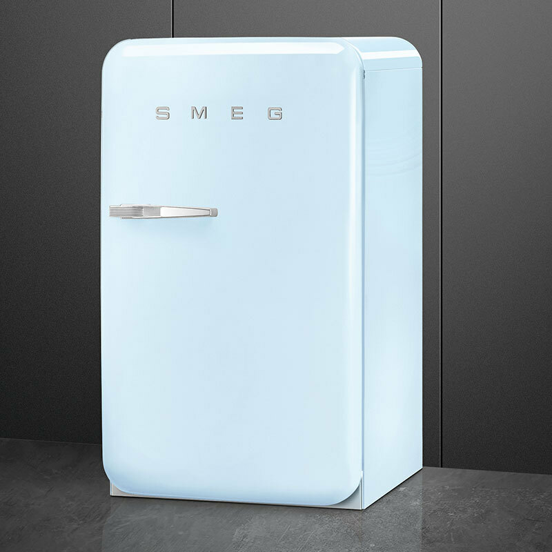 Frigorífico monopuerta Smeg FAB10RPB6 – 122 L, Azul 50's, Clase D