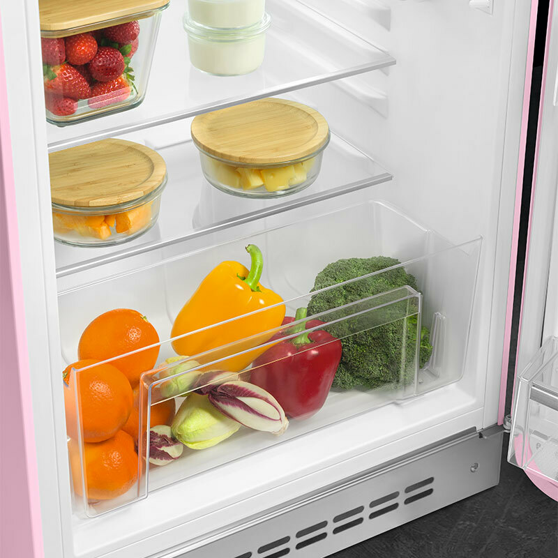Frigorífico compacto Smeg FAB10RPK6 – 122 L, Rosa 50's, 35 dB