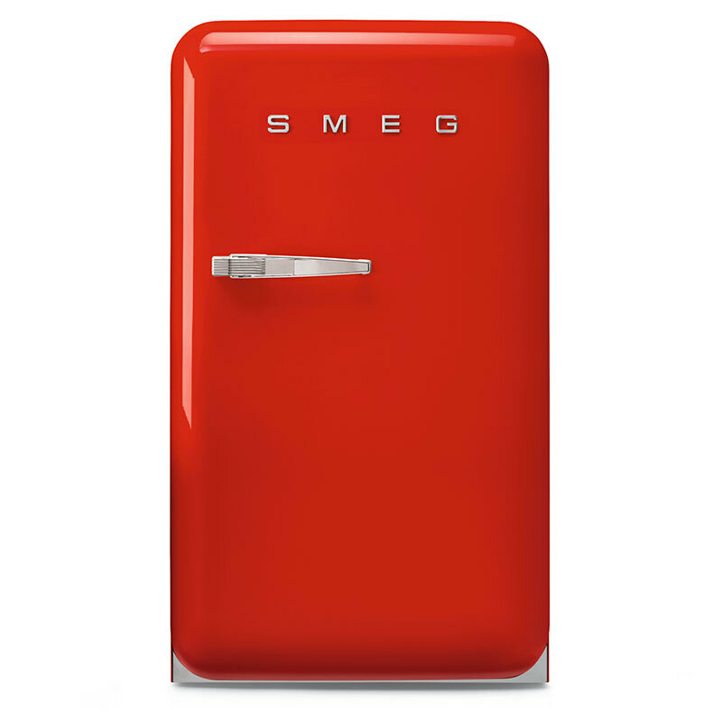 Frigorífico monopuerta Smeg FAB10RRD6 – 122 L, Rojo 50's, Clase D