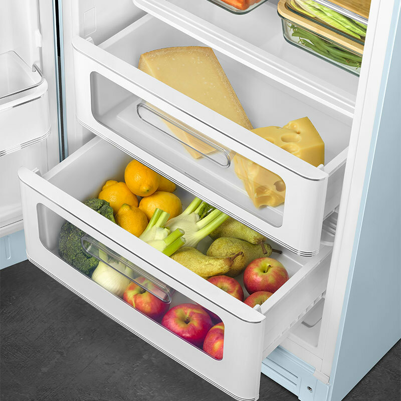 Frigorífico Smeg FAB28LPB6 – 270 L, Retro 50's azul, No Frost