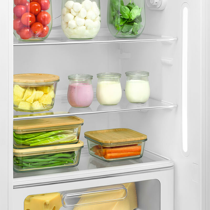 Frigorífico monopuerta Smeg FAB28LWH6 – 270 L, No Frost, Estilo 50's