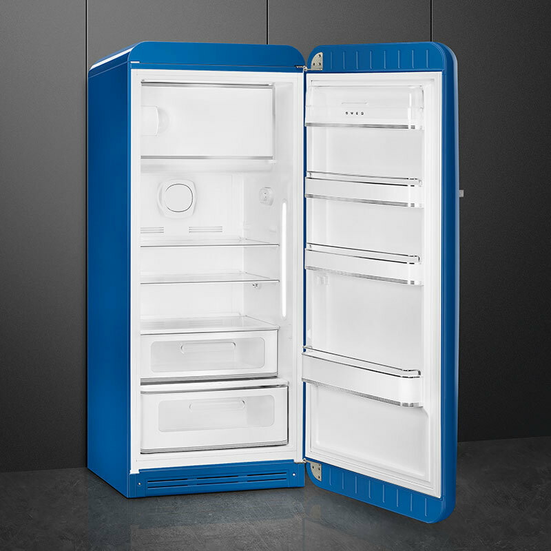 Frigorífico retro Smeg FAB28RBE6 – Azul 50's, 270 L, No Frost