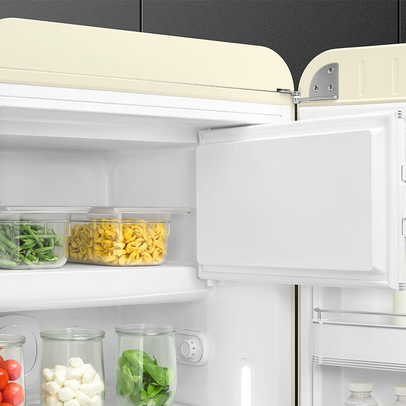 Frigorífico monopuerta Smeg FAB28RCR6 – 50's crema, 270 L, No Frost