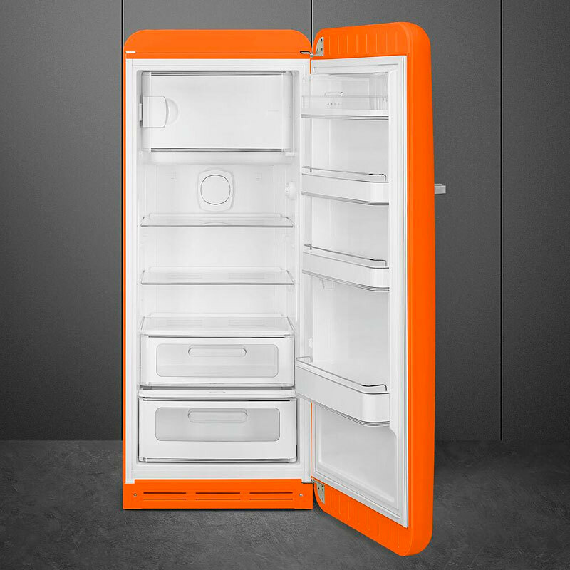 Frigorífico Smeg FAB28ROR6 – 270 L, Retro naranja, Inverter No Frost