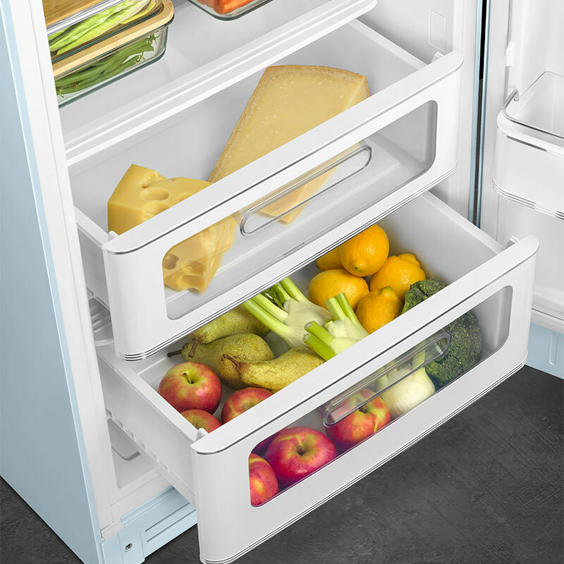 Frigorífico monopuerta Smeg FAB28RPB6 – 270 L, A+++, Azul pastel