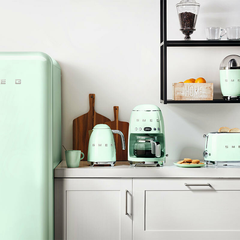 Frigorífico retro Smeg FAB28RPG6 – 270 L, No Frost, Verde Agua