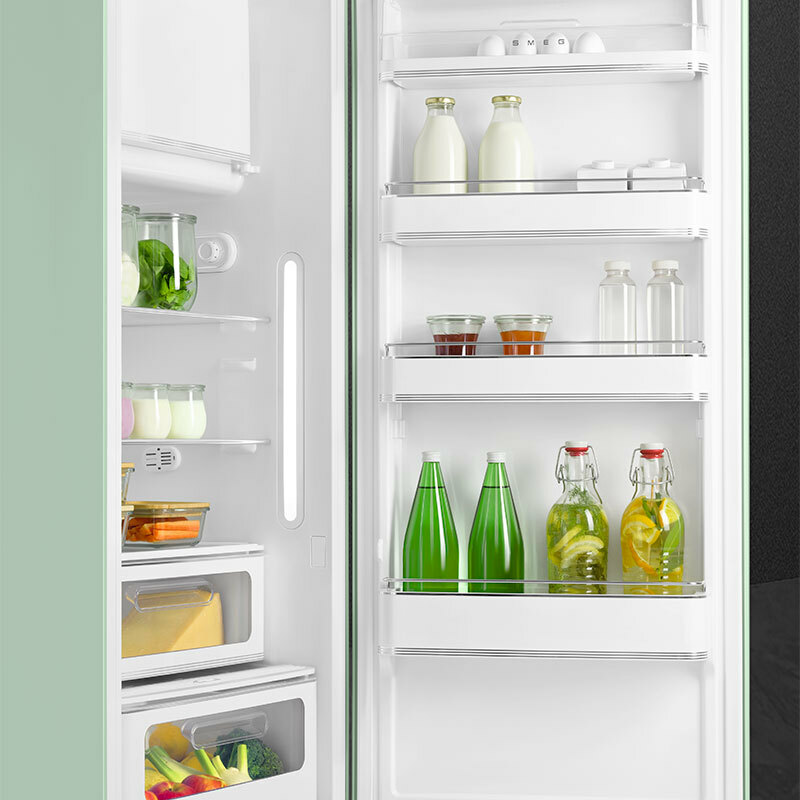 Frigorífico retro Smeg FAB28RPG6 – 270 L, No Frost, Verde Agua