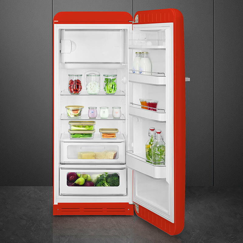 Frigorífico Smeg FAB28RRD6 – Retro rojo, 270 L, No Frost