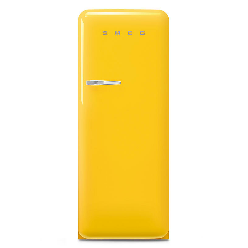 Frigorífico monopuerta Smeg FAB28RYW6 – 270 L, Amarillo 50's, No Frost