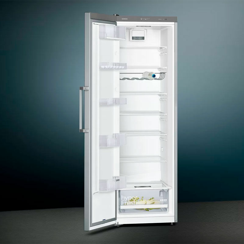 Frigorífico una puerta Siemens KS36VVIEP – 346 L, Acero antihuellas, SuperCooling