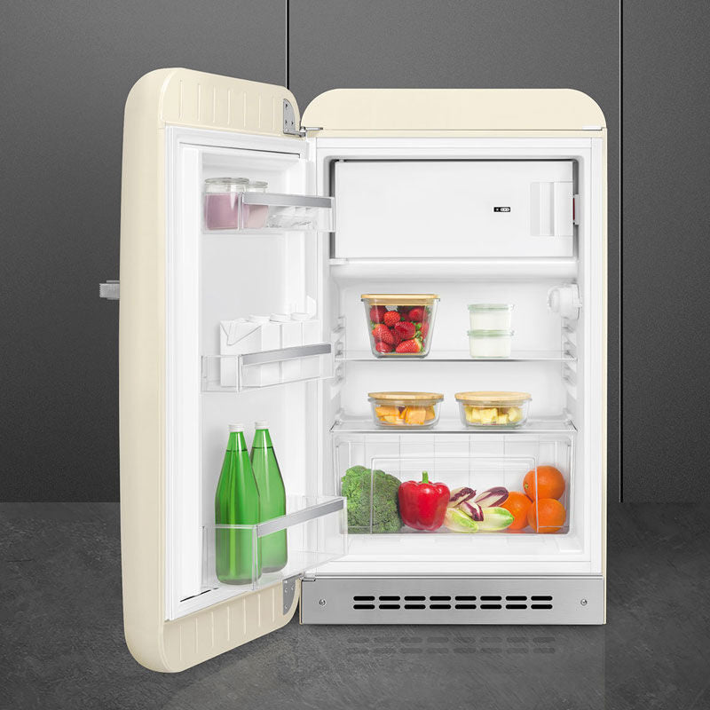 Frigorífico compacto Smeg FAB10LCR5 – Crema, 122 L, Retro 50's