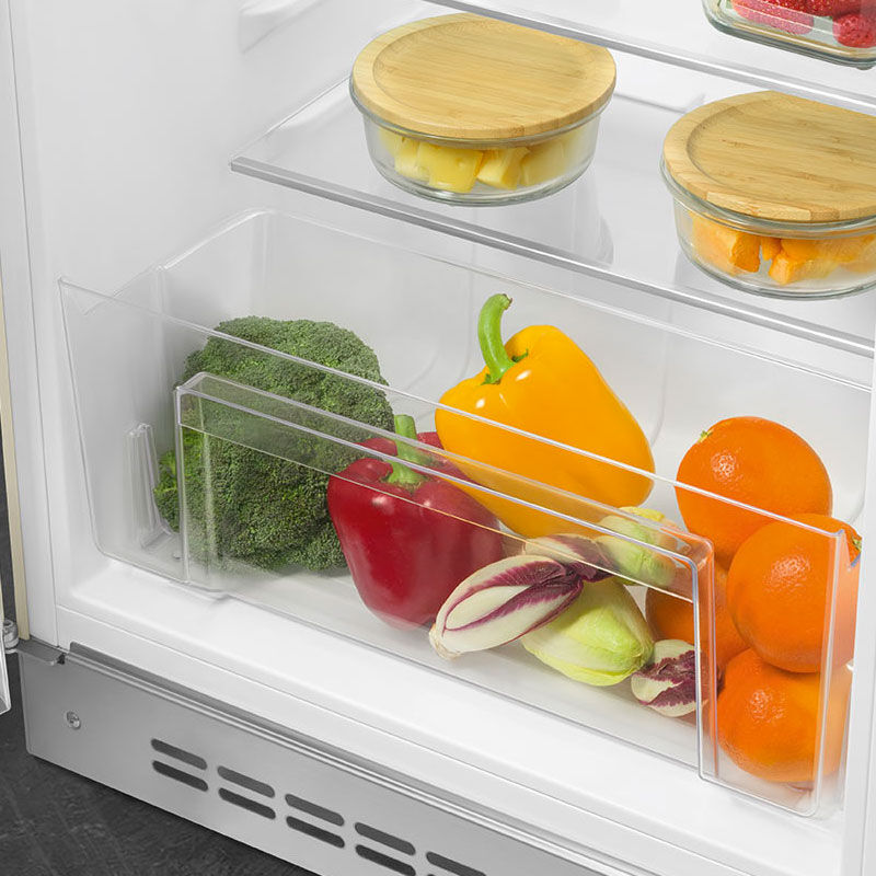 Frigorífico compacto Smeg FAB10LCR5 – Crema, 122 L, Retro 50's
