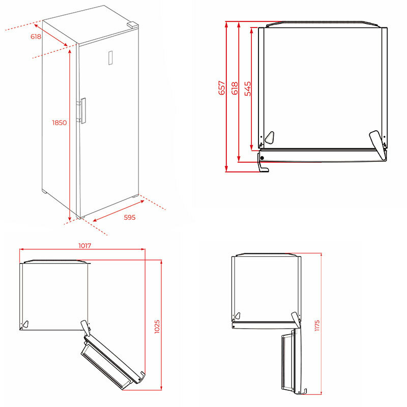 Frigorífico 1 puerta Teka RSL 75640 SS – 362 L, Total No Frost, Motor inverter
