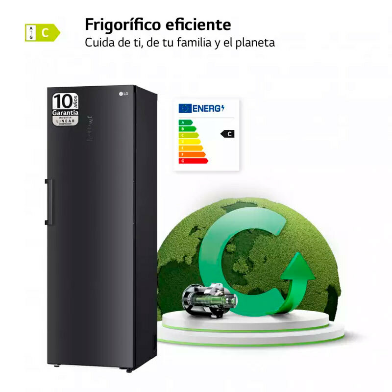 Frigorífico 1 puerta LG GLM71MCCSX – 413 L, No Frost, Inverter Linear