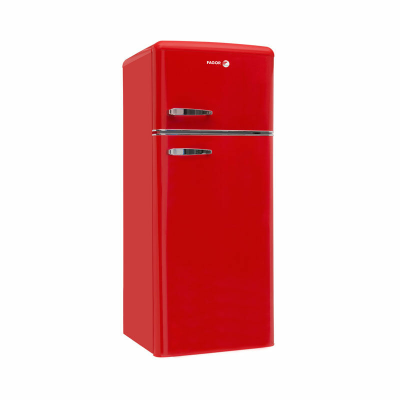 Frigorífico Fagor 3FFV-1455R – Retro, 208 L, Rojo