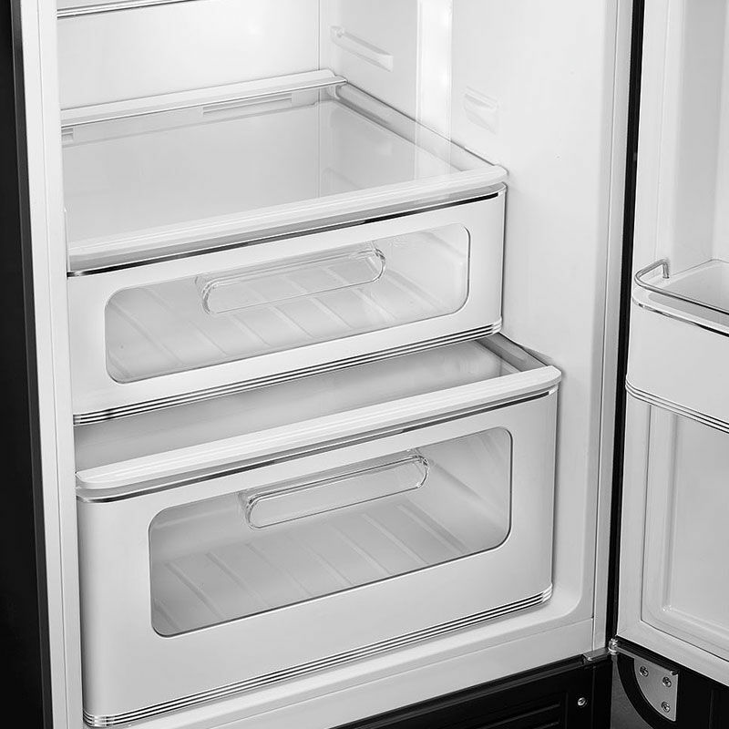 Frigorífico retro Smeg FAB30RBL5 – 294 L, No Frost, Negro