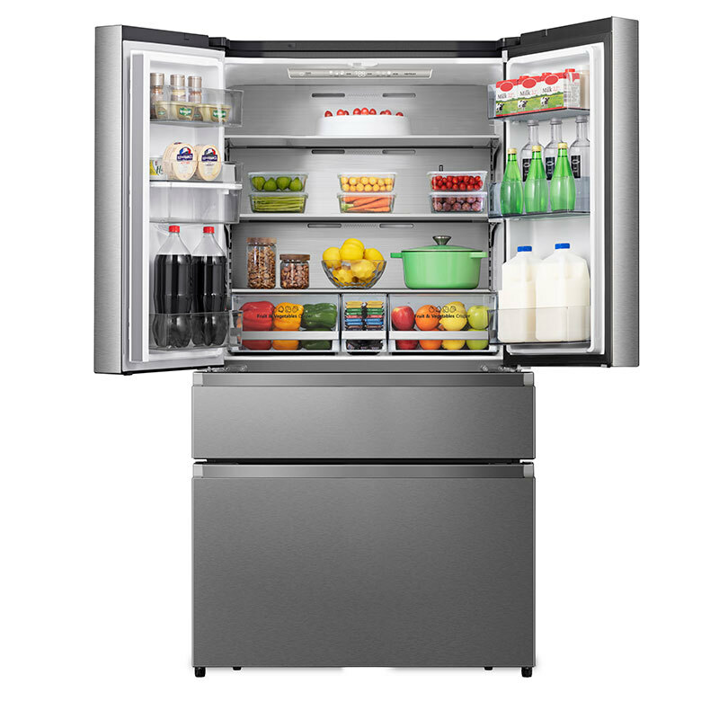 Frigorífico americano Hisense RF749N4SWSE – 579 L, Total No Frost, Dispensador de agua