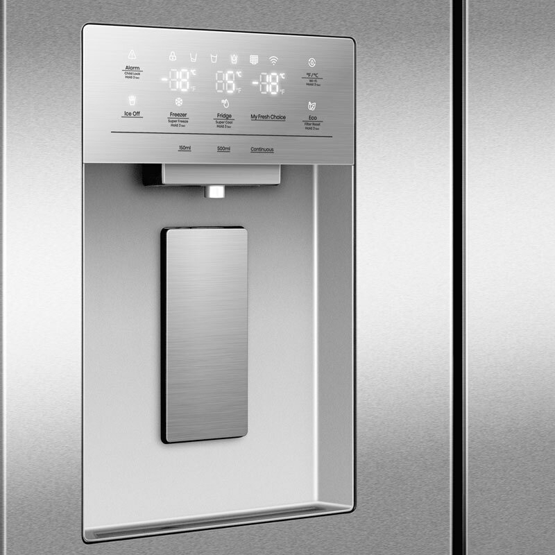 Frigorífico americano Hisense RQ5P470SYID – 483 L, Total No Frost, Dispensador agua y hielo