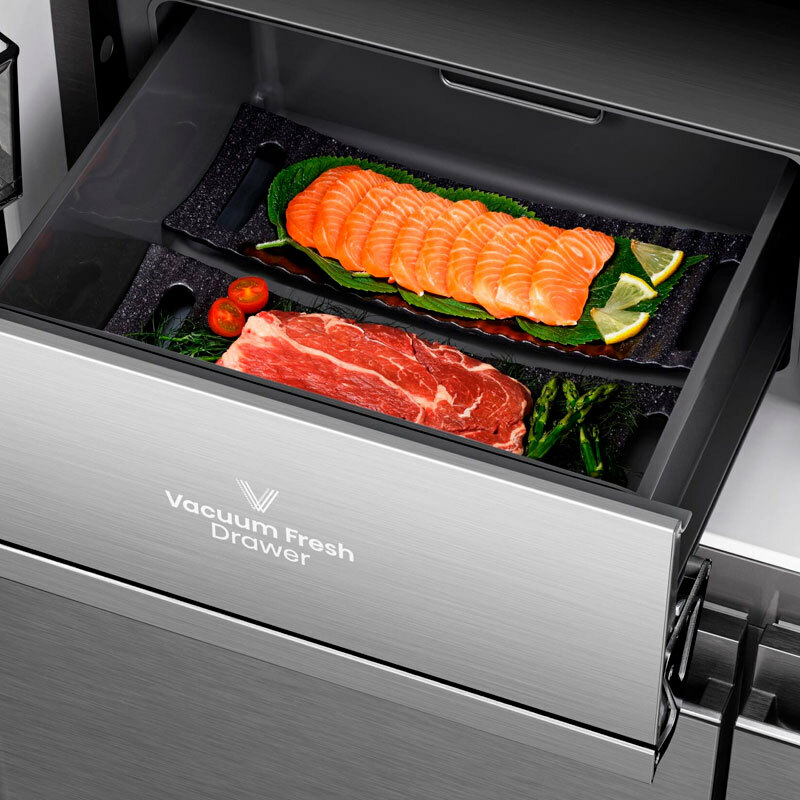 Frigorífico americano Hisense RQ5P605NSVE – 591 L, Total No Frost, Dispensador agua y hielo